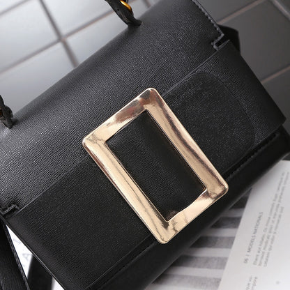 IELGY Crossbody exaggerated belt buckle handbag square box