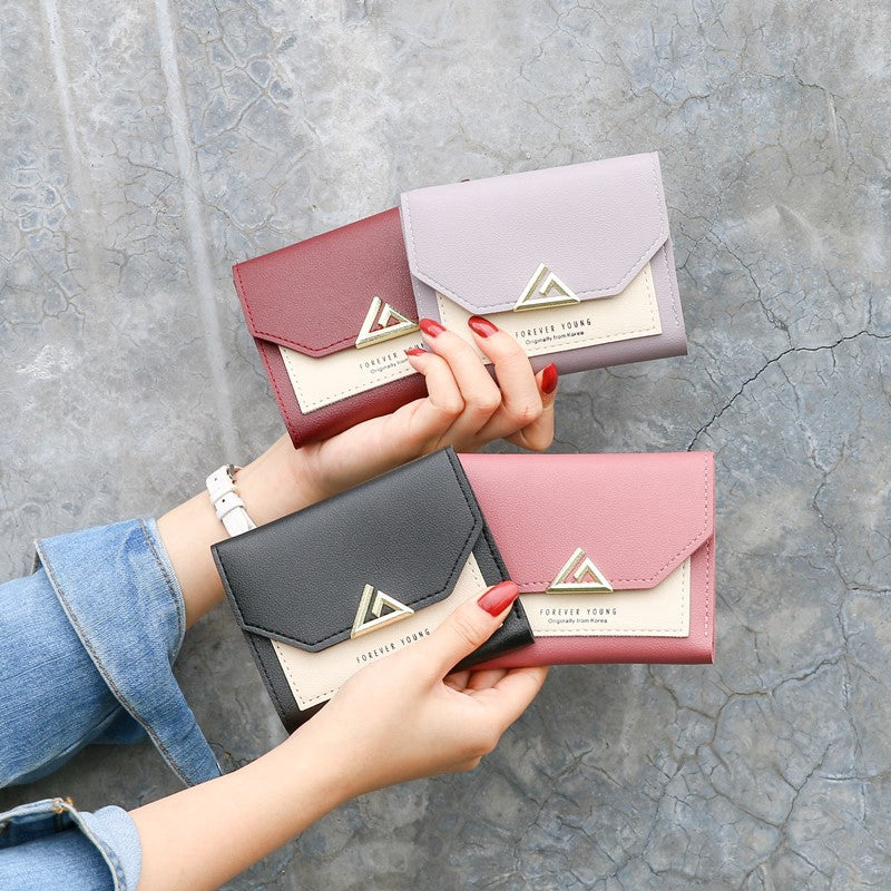 IELGY Korean version zero wallet student mini sweet and lovely short Ladies Wallet