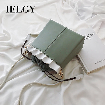 IELGY Bucket bag fashion foreign shoulder shoulder bag Korean version of the simple small bag