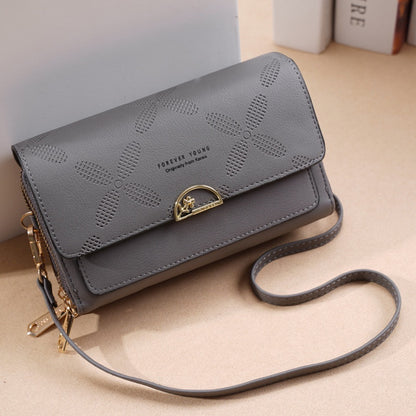 IELGY mobile phone bag ladies diagonal coin purse multi-card pocket clutch