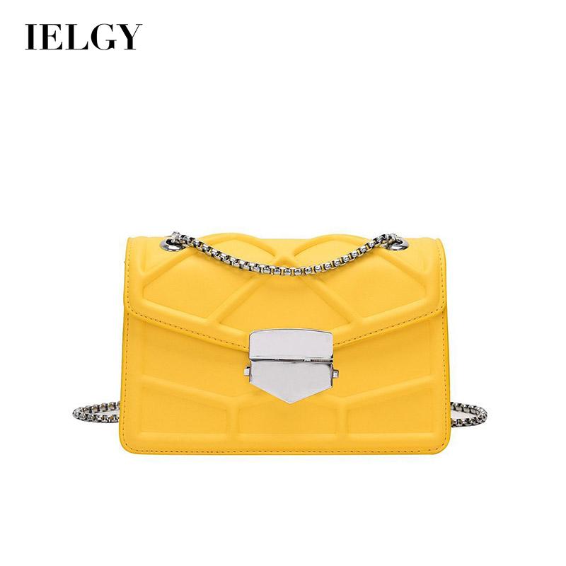 IELGY small square bag Korean version fashion chain fashion trend small fresh outing Lingge female bag all-match handbag one-shoulder messenger bag chain bag
