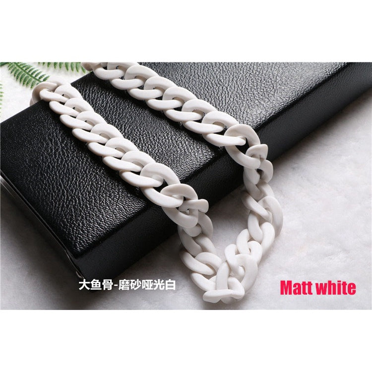 IELGY big fish bone acrylic chain resin chain female bag shoulder strap