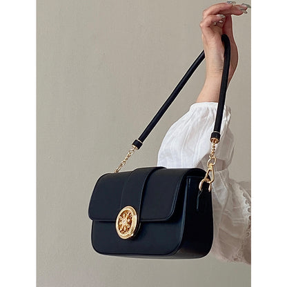 IELGY French retro pearl chain armpit bag texture all-match Western-style one-shoulder messenger bag