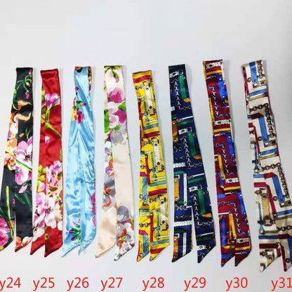 IELGY scarf tie bag handle scarf small ribbon decorative scarf with women