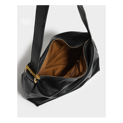 IELGY shoulder Women's bags Korean version Black Casual Large capacity Son and mother Simple handle bag