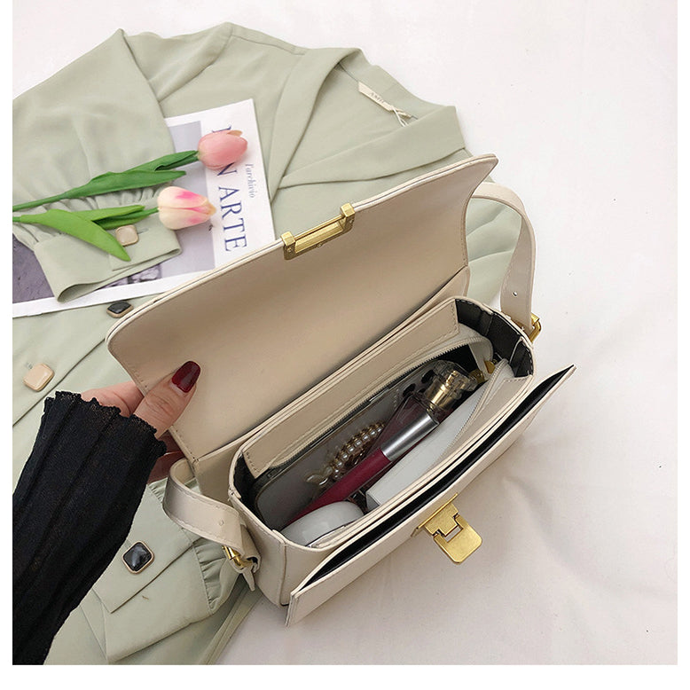 IELGY PU one-shoulder messenger bag versatile Retro bag