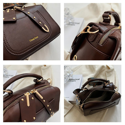 IELGY Autumn And Winter Bag Women Trendy Korean Version Of The Wild Crossbody Western Fashion Handle Box Bag