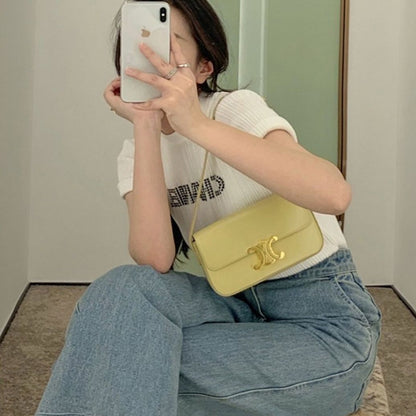 Ielgy Ladies Fashion All-Match Handbag Shoulder Armpit Bag