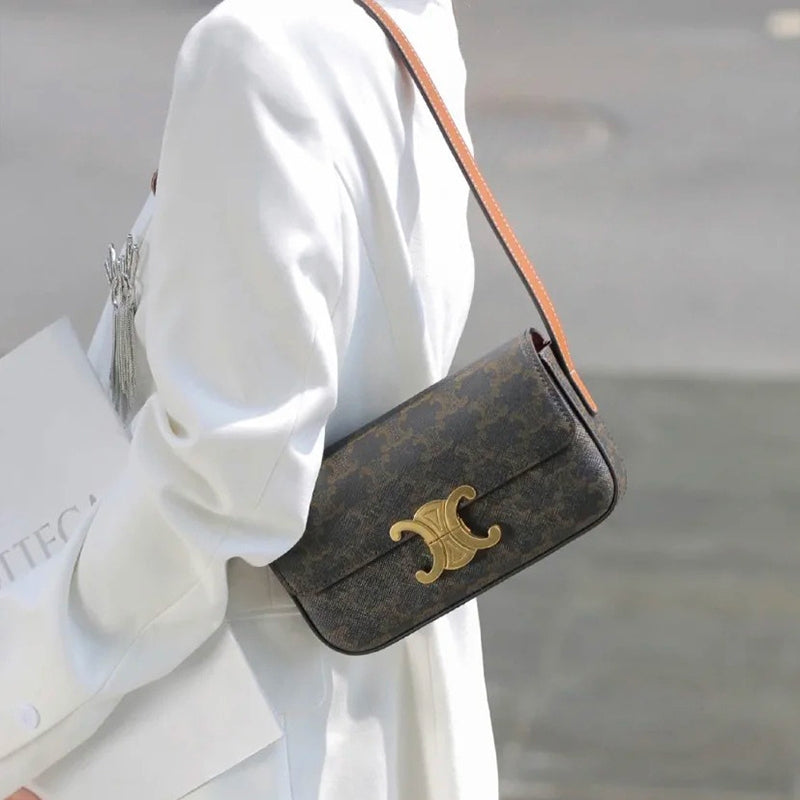 Ielgy Ladies Fashion All-Match Handbag Shoulder Armpit Bag