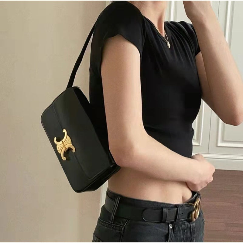 Ielgy Ladies Fashion All-Match Handbag Shoulder Armpit Bag