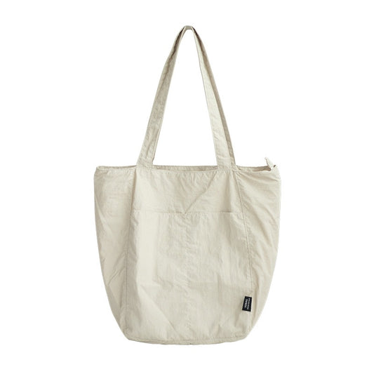 Ielgy Japanese Waterproof Nylon Casual Shoulder Bag Niche Design Feel Large Capacity Commuter Tote Large Bag