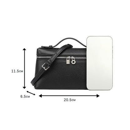 Ielgy Messenger Lunch Box Bag pu Leather Mini Fashion Portable Box Bag
