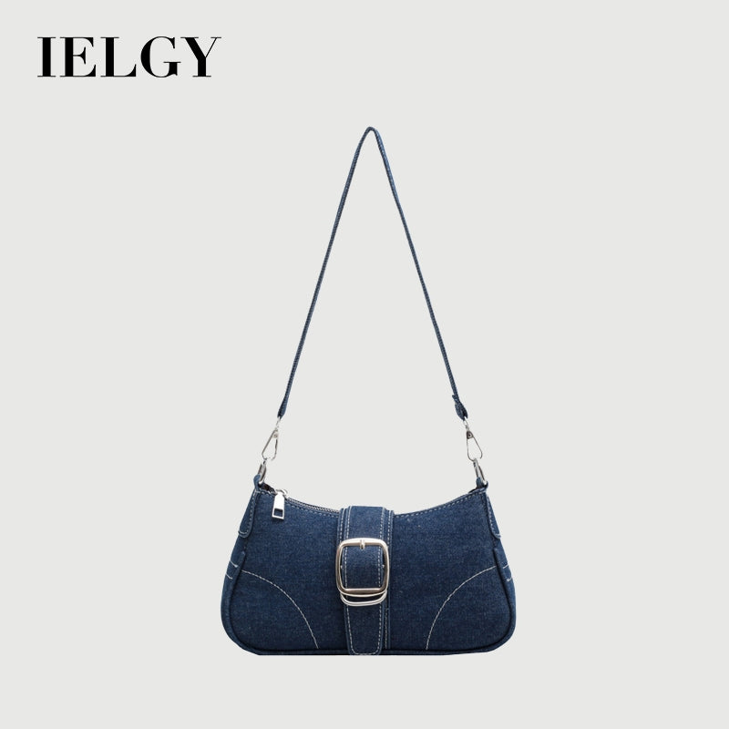 Ielgy High-End Canvas Summer Fashion Chain Messenger Bag Shoulder Armpit Bag