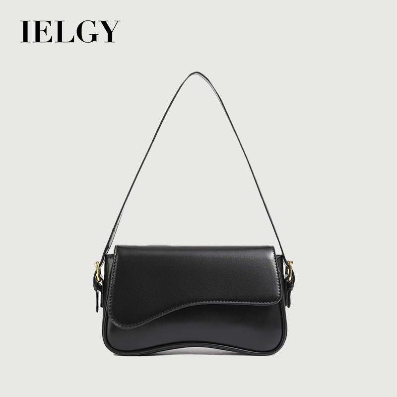 Ielgy One-Shoulder Temperament Fashion Texture Messenger Bag Simple All-Match Niche Design Underar