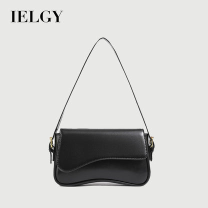 Ielgy One-Shoulder Temperament Fashion Texture Messenger Bag Simple All-Match Niche Design Underar