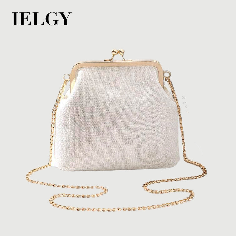 IELGY one-shoulder messenger shell type versatile fashion cosmetic bag