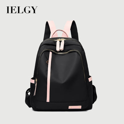 IELGY Oxford Cloth Backpack Women's Large Capacity All-match Collegiate Style Waterproof And Lightweight