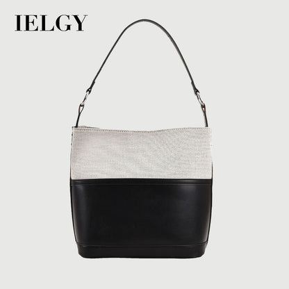 Ielgy Simple Bucket Bag All-Match Fashion Portable Cross-Body Korean Version Large-Capacity Female Bag