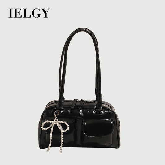 Ielgy Korean Version Trendy Underarm Bow Bag Fashionable All-Match One-Shoulder Casual Messen