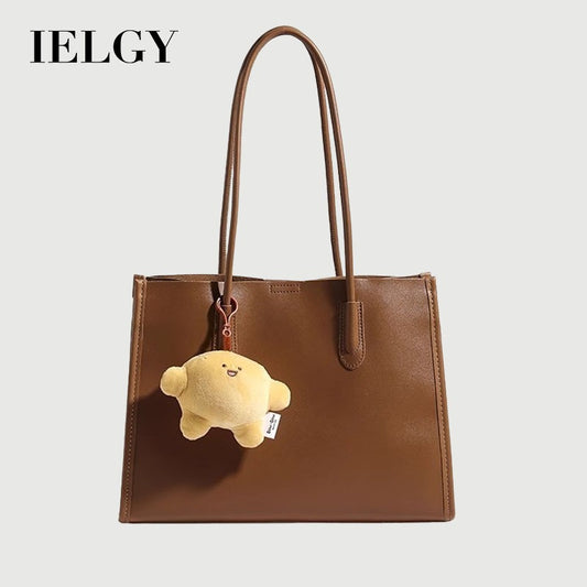 Ielgy Large Capacity Commuter Bag Retro Shoulder Tote Bag