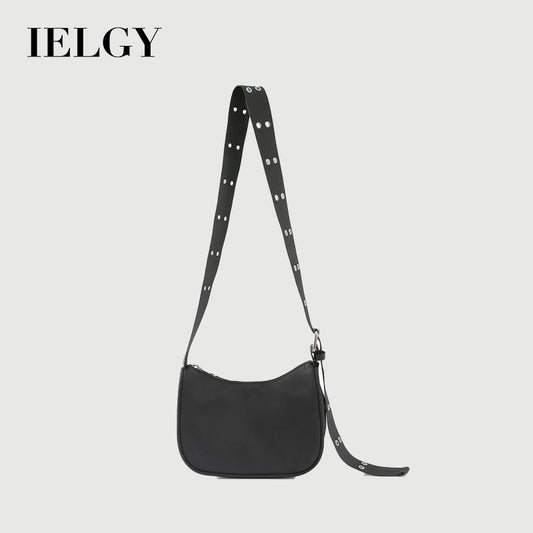 IELGY Korean leisure backpack simple bag female Black Messenger Bag