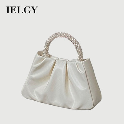 IELGY pearl small handbag mobile phone bag shoulder messenger mini bag