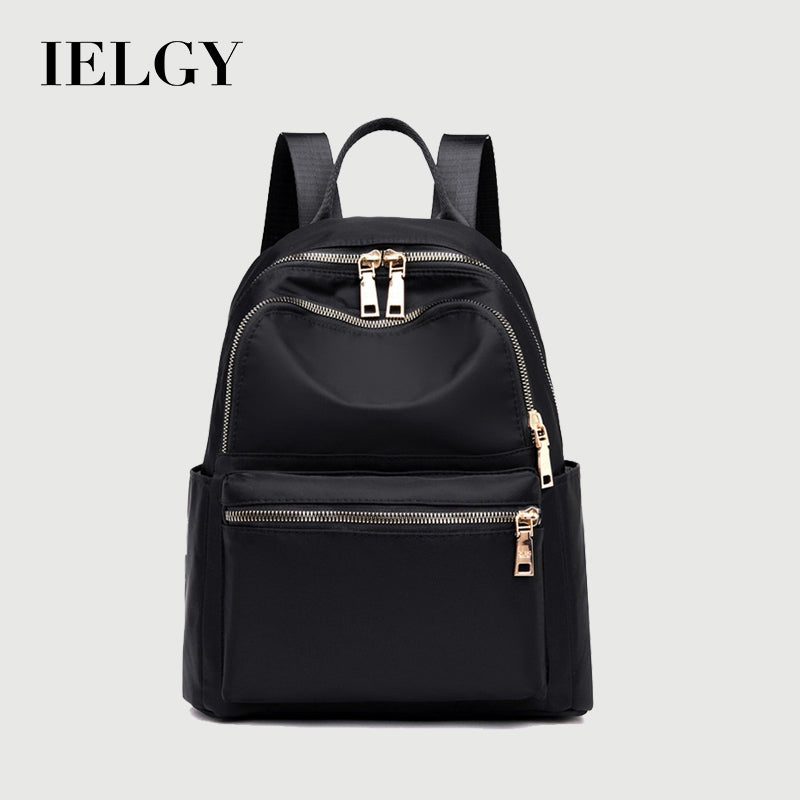Ielgy Lightweight Oxford Cloth Backpack Female Korean Version Nylon Canvas Student Leisure Travel Small Backpack