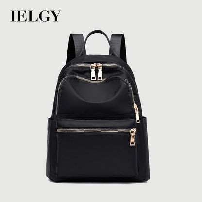 Ielgy Lightweight Oxford Cloth Backpack Female Korean Version Nylon Canvas Student Leisure Travel Small Backpack