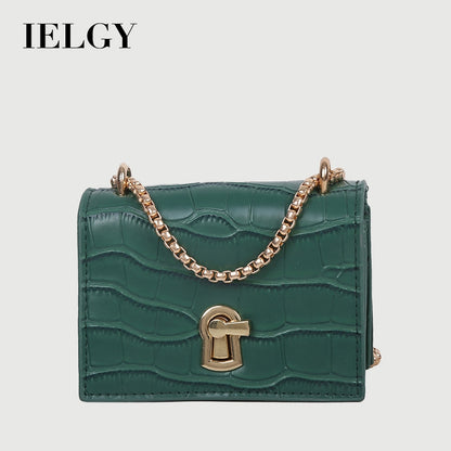 IELGY fashion women shoulder bags crocodile pattern square crossbody bags