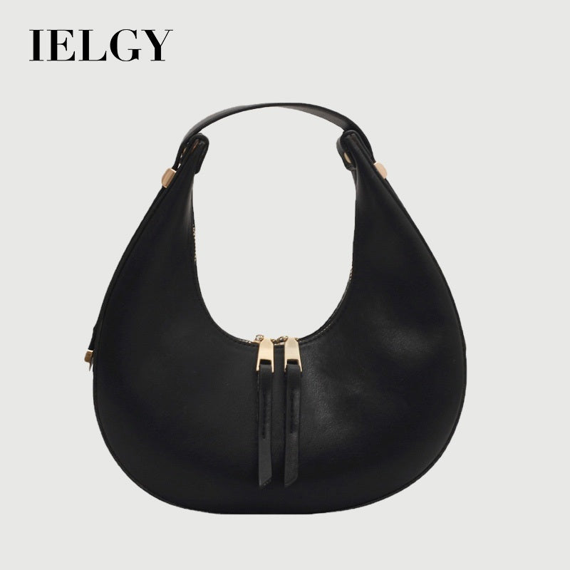 Ielgy Ladies Retro Handbag Chain Shoulder Baguette Underarm Bag