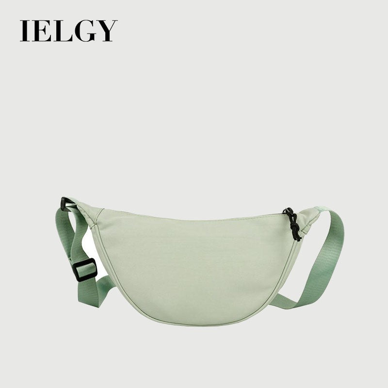 IELGY Nylon messenger bag women's dumpling type light and simple