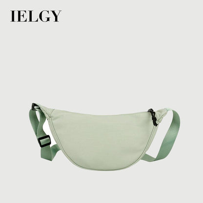 IELGY Nylon messenger bag women's dumpling type light and simple