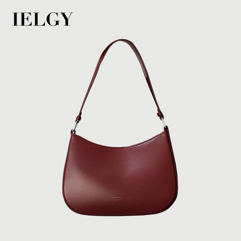 Ielgy One-Shoulder Underarm Baguette Bag Fashion Red Bridal Bag