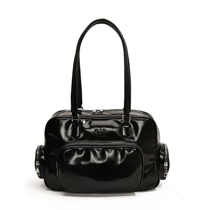 Ielgy High-End Retro Large-Capacity Autumn Winter All-Match One-Shoulder Underarm