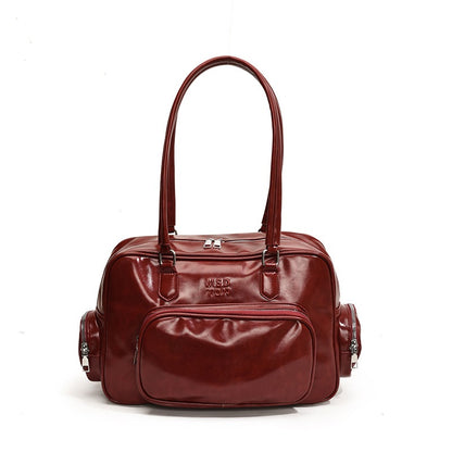 Ielgy High-End Retro Large-Capacity Autumn Winter All-Match One-Shoulder Underarm