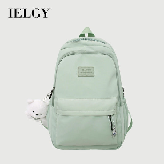 Ielgy All-Match School Bag Large Capacity Student Backpack