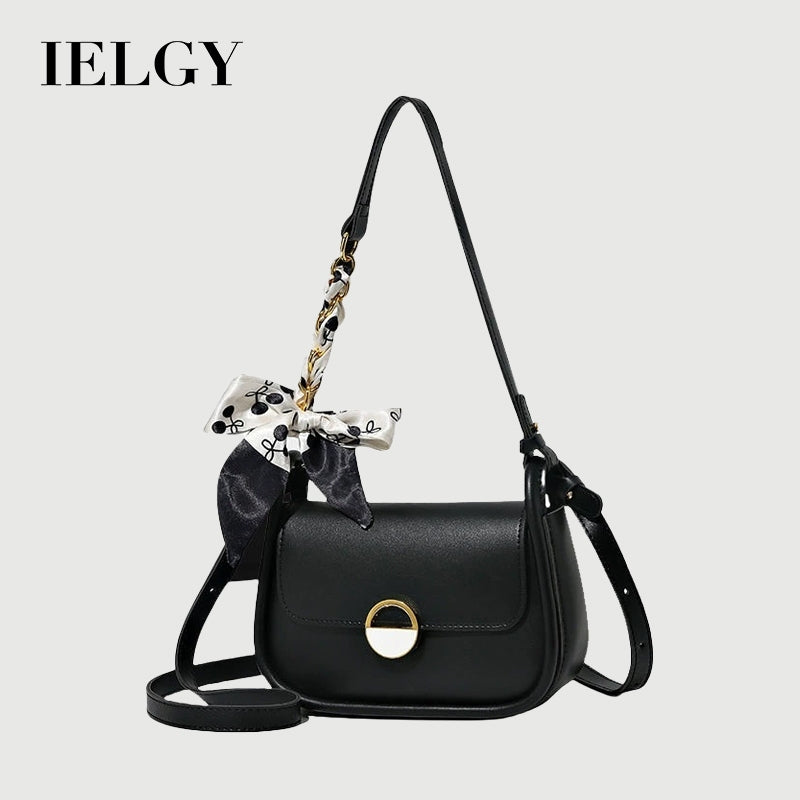 Ielgy Ladies Silk Scarf Underarm Bag Large Capacity All-Match Fashion Commuter One-Shoulder