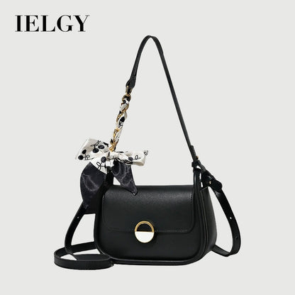 Ielgy Ladies Silk Scarf Underarm Bag Large Capacity All-Match Fashion Commuter One-Shoulder