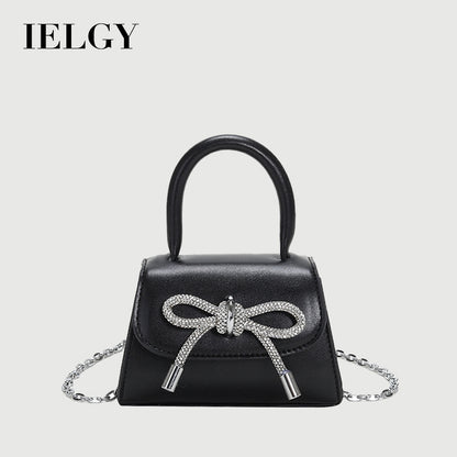 IELGY Chain Bag Women's Korean Bowknot Small Fresh And Sweet Hand Bag
