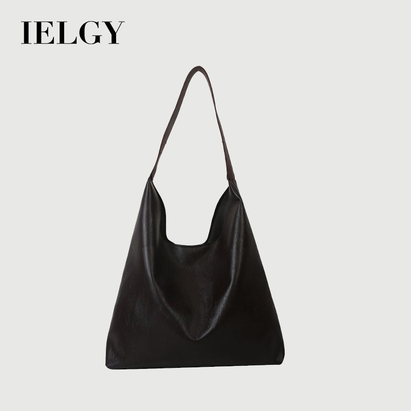 Ielgy Large-Capacity Fashionable Texture pu Commuter Bag All-Match One-Shoulder Underarm