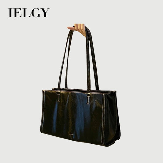 Ielgy Large-Capacity Shoulder Bag Tote Bag All-Match Female Bag Trendy Casual Commuter Big Bag
