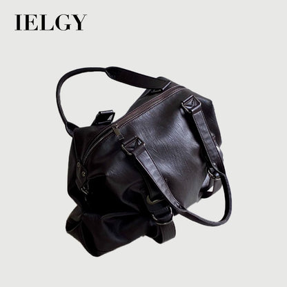 Ielgy Female Bag American Retro One-Shoulder Messenger Portable Tote Bag Large Capacity Bag