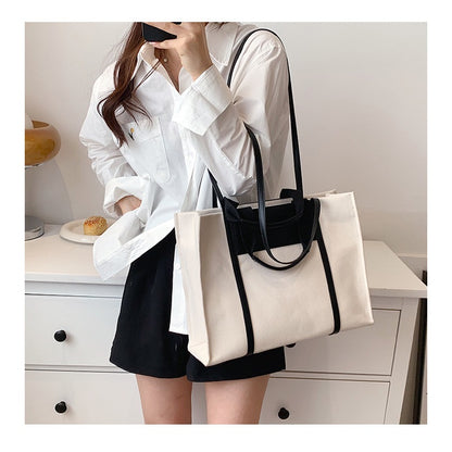 IELGY Large Capacity Fashion Tote Retro Simple Commuter Shoulder Bag