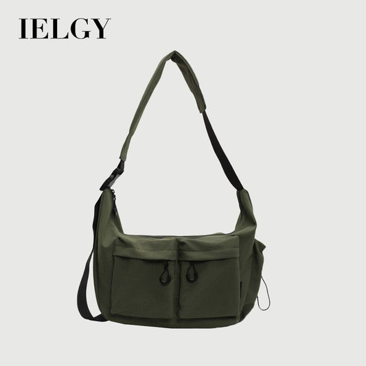 Ielgy Japanese Style Large-Capacity Commuter Messenger Bag Large-Capacity Student Casual Simple All @