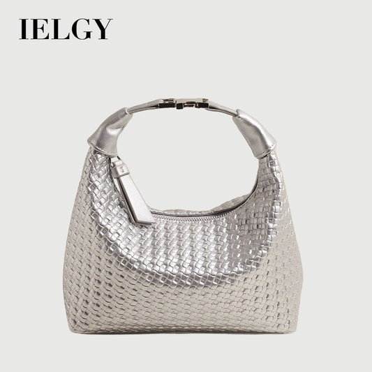 Ielgy Hand-Carry Fashion Pea Bag Simple Casual All-Match One-Shoulder High-End Cross-Body Female Bag
