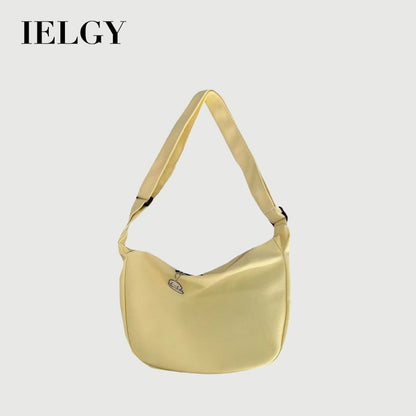 Ielgy Ladies Fashion Simple Japanese All-Match Daily Trendy Candy Color One-Shoulder Messenger Bag