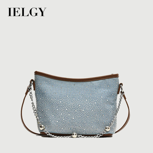 Ielgy High-End Fashionable Texture Shoulder Bag Popular Fashionable All-Match Commuter Bucket Bag
