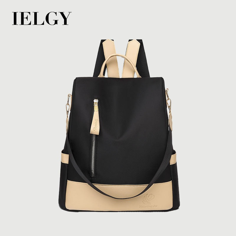 Ielgy Ladies Casual Backpack Fashion Oxford Anti-theft Travel Backpack