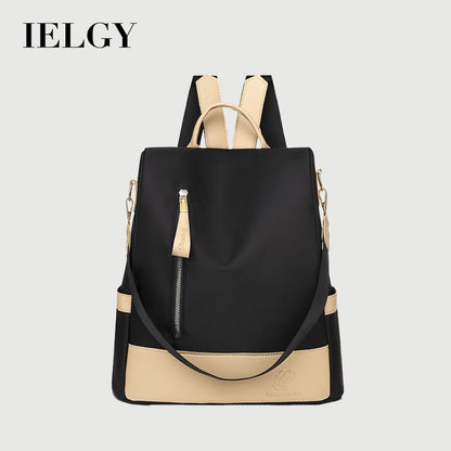 Ielgy Ladies Casual Backpack Fashion Oxford Anti-theft Travel Backpack