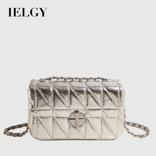 Ielgy Diamond Embroidery Thread All-Match Chain Messenger Bag Fashion One-Shoulder Small Square Bag